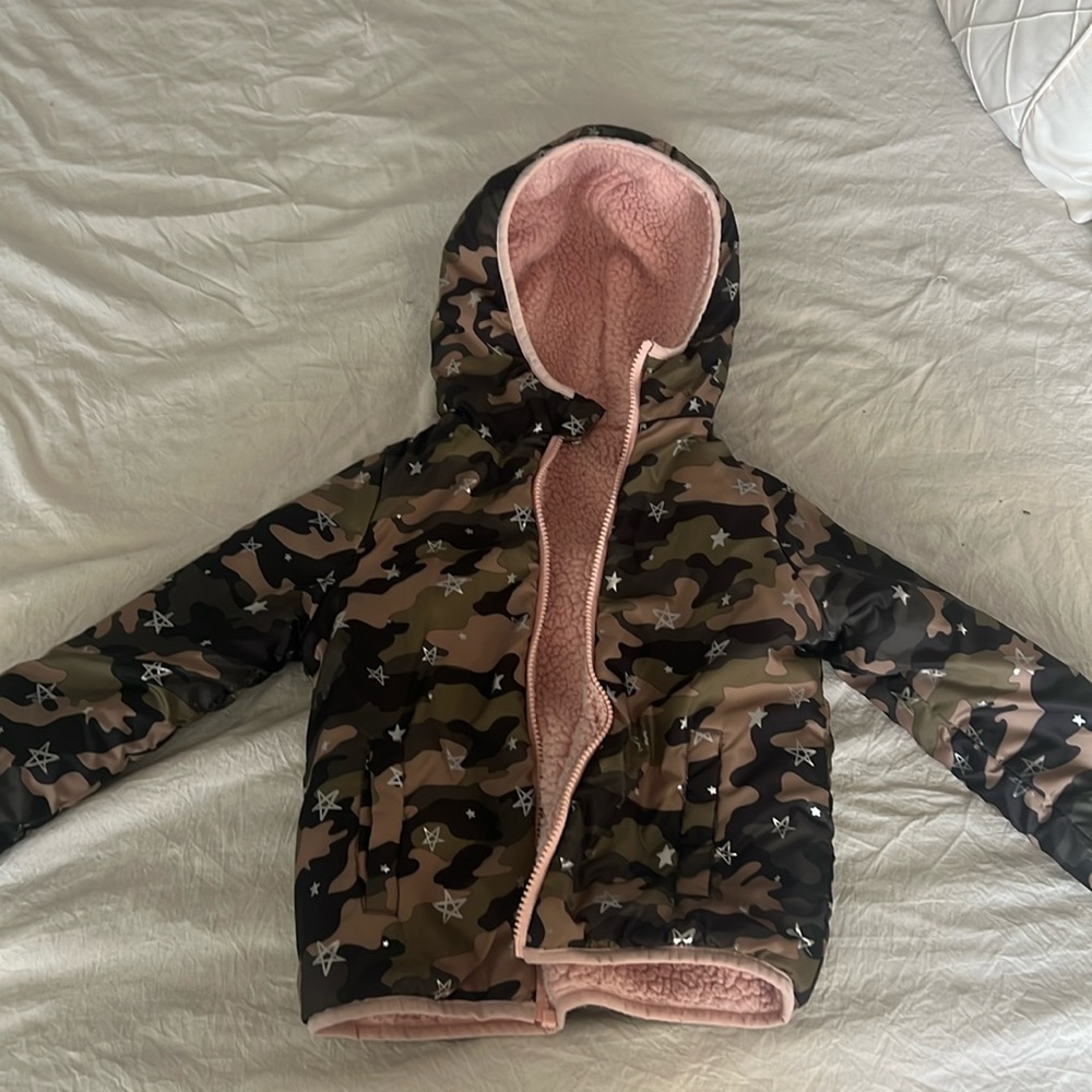 Super cute Tucker + Tate reversible winter coat!